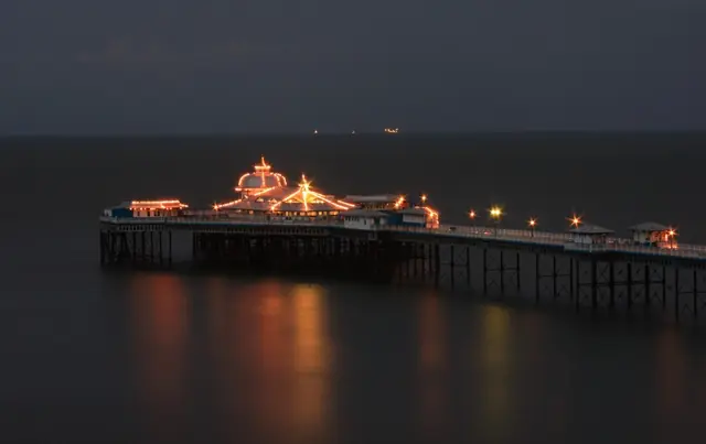 Tourism activity on Llandudno Pier